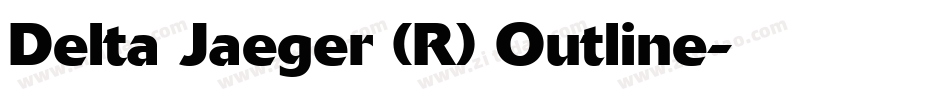 Delta Jaeger (R) Outline字体转换